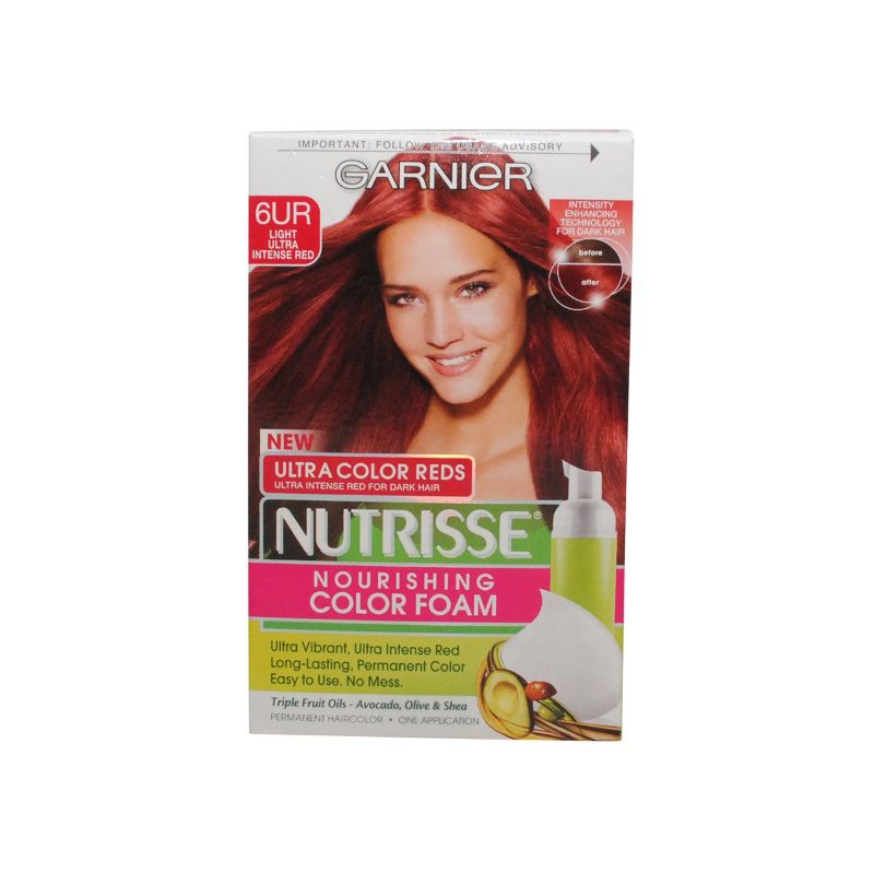 Photo 1 of Garnier Nutrisse Nourishing Color Foan #6Ur Light Ultra Intense Red
