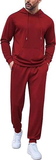 Photo 1 of (XL) COOFANDY Men's Tracksuit 2 Pieces Long Sleeve Sets Casual Hooded Sweatsuits Jogging Suits- size xl
