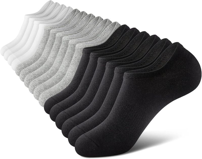 Photo 1 of No Show Men Socks, Low Cut Ankle Sock, Men Short Socks Casual Cotton Socks size 11-13
