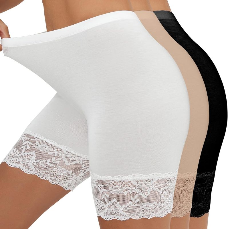 Photo 1 of (3XL) ZWEZWA Thigh Society Anti-Chafing Shorts Cooling Shorts for Under Dresses Women Anti Chafing Shorts Slip Shorts
--size 3XL