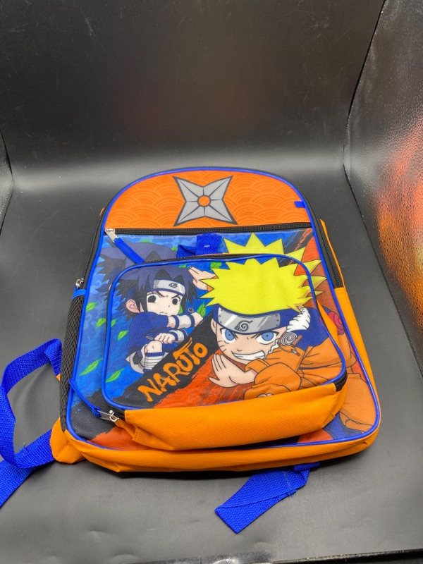 Photo 2 of Bioworld Naruto 16" Large Backpack with Lunch Bag
