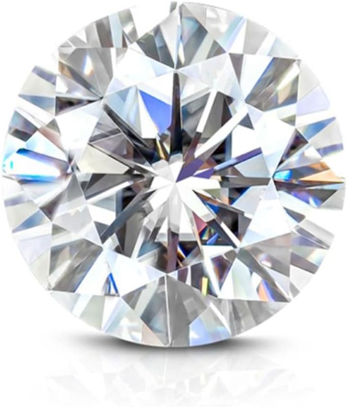 Photo 1 of Moissanite Forever One White D Color VVS1 Round Cut Moissanite Stone Loose Gemstone Small Size Excellent Cut
