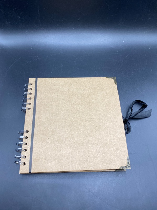 Photo 2 of Bstorify Scrapbook Album 60 Pages (8 x 8 Inch) Brown Thick 200gsm Kraft Paper, Photo Album Scrapbook, Memory Book - Ideal for Your Scrapbooking Albums Art & Craft Projects
