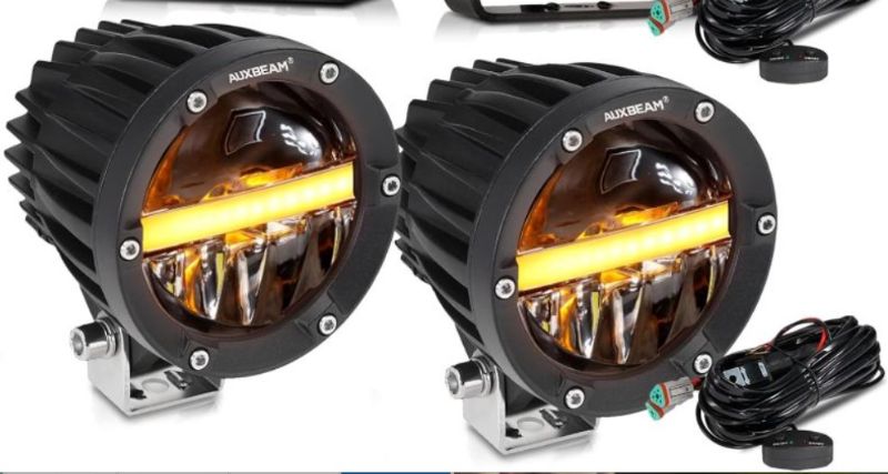Photo 1 of Auxbeam  Auxbeam 4In Round LED Offroad Lights 2PCS, 110W Round LED Pods
