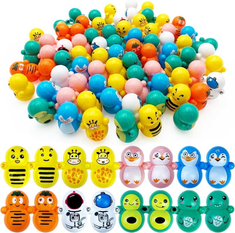 Photo 1 of 70PCS Mini Tumbler Toys Mini Animal Toy Party Favors for Boys Girls for Classroom Rewards Goodie Bag Filler Treasure Box Gifts Birthday Party Favors
