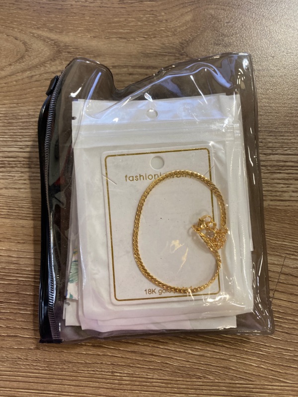 Photo 1 of Gold Bracelets for Women, 14K Gold Plated Dainty Bracelets Set, Layered Chain Bracelets Pack Jewelry
