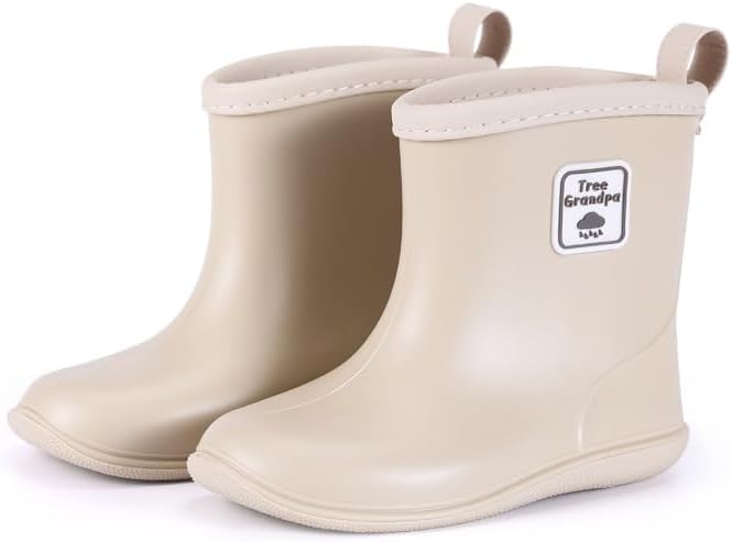 Photo 1 of size 13 Gets Kids Rain Boots for Toddler Boys Girls, Waterproof Rubber Boots Lightweight kids Rainboots for Beach Outdoor Playing