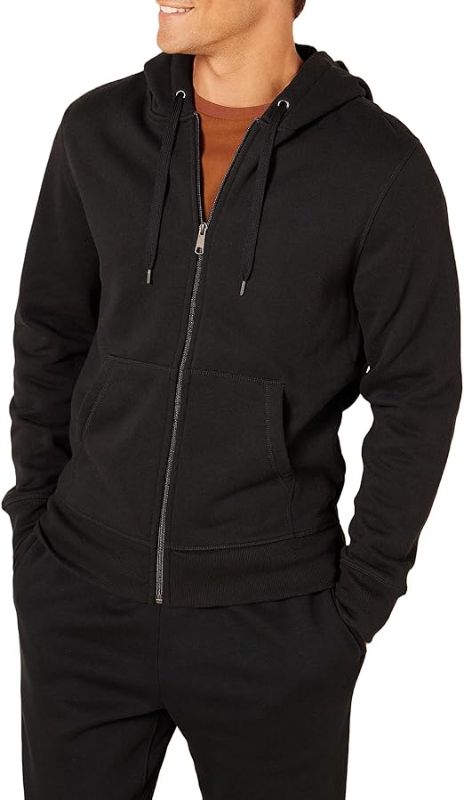 Photo 1 of Amazon Essentials Men's Full-Zip Hooded Fleece Sweatshirt - medium