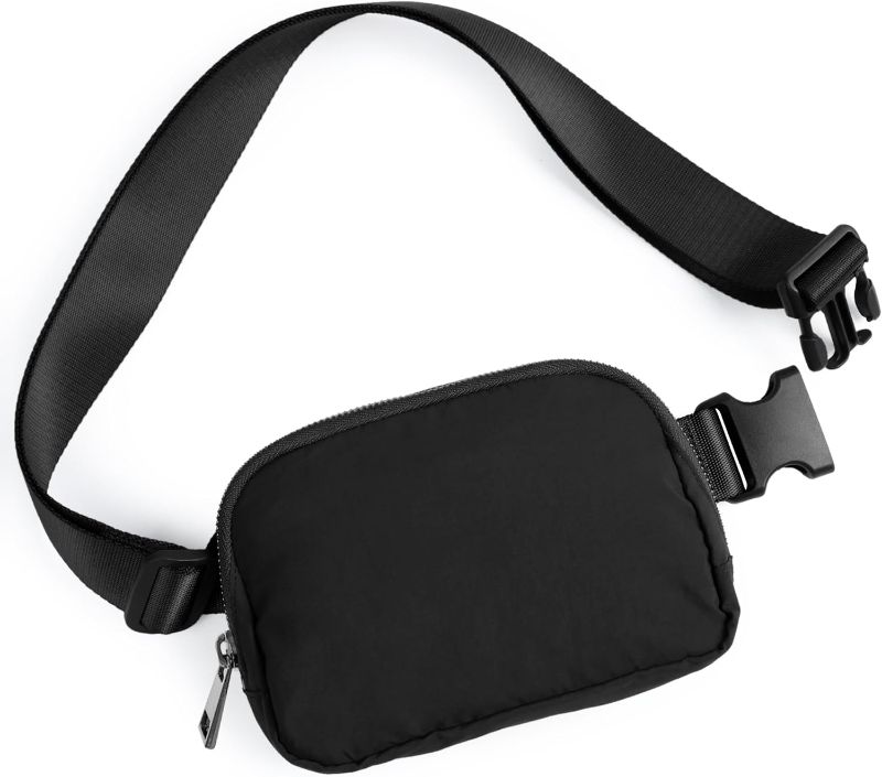 Photo 1 of ODODOS Unisex Mini Belt Bag with Adjustable Strap Small Fanny Pack for Workout Running Traveling Hiking, Black
