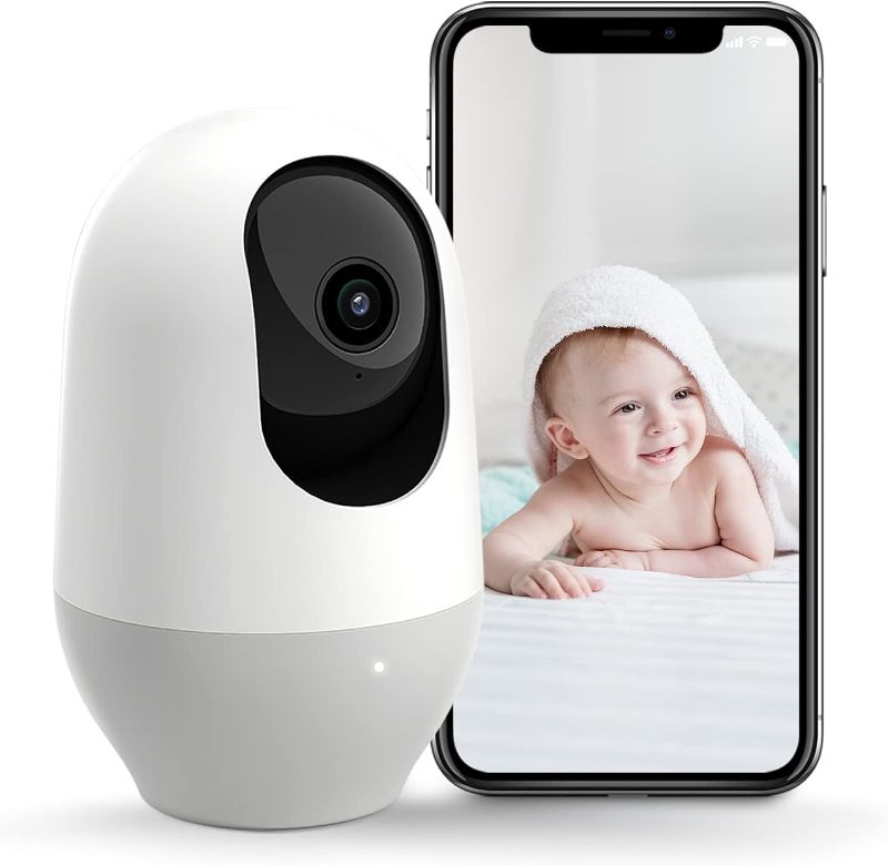 Photo 1 of nooie Baby Monitor, WiFi Pet Camera Indoor, 360-degree IP Camera, 1080P Home Security Camera, Motion Tracking, Super IR Night Vision, Works with Alexa, Two-Way Audio, Motion & Sound Detection
