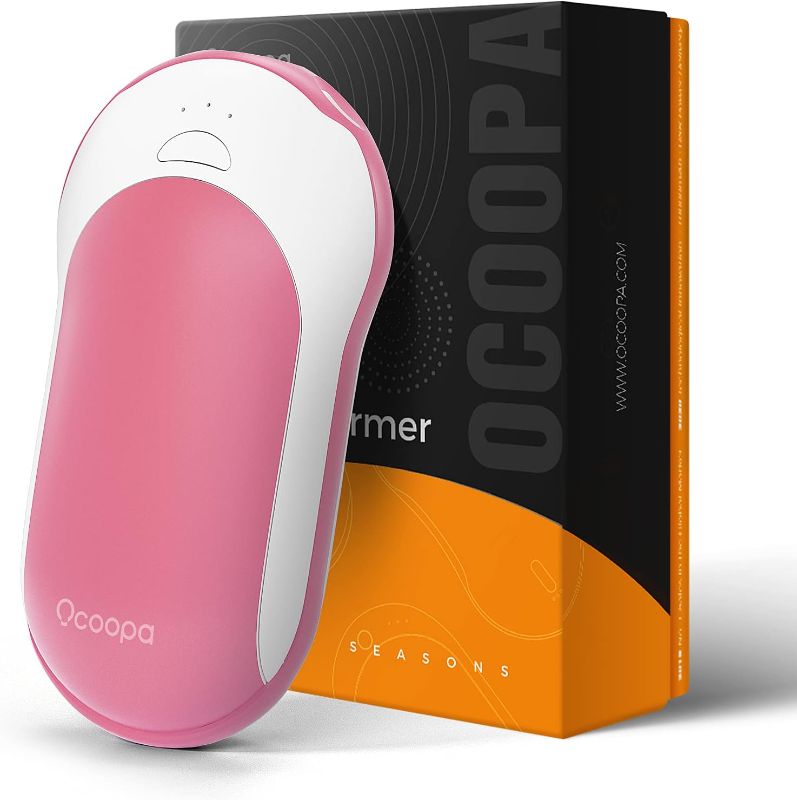 Photo 1 of OCOOPA Hand Warmers Rechargeable, 10000mAh Electric HandWarmer, 15hrs Hands Heater, Portable Charger, 3 Levels Heating, Perfect for Golf, Hunting, Camping Gifts, H01

