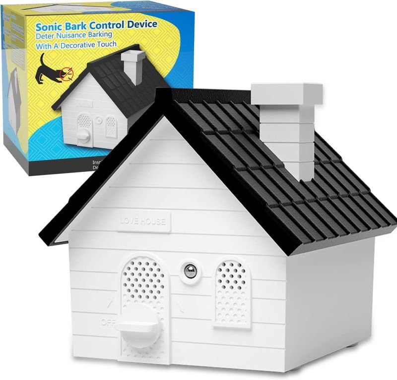 Photo 1 of Anti Bark Device for Dogs Indoor,Dog Bark Deterrent Devices,Bark Box for Barking Dogs,Barking Dog Silencer,50 Ft Barking Dog Silencer,Safe for Dogs and Humans,Indoor and Outdoor Use (White)
