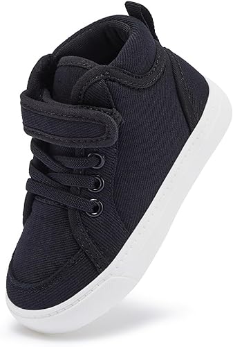 Photo 1 of Toddler Boys Girls Walking Shoes High Top Tennis Canvas Sneakers- size 5