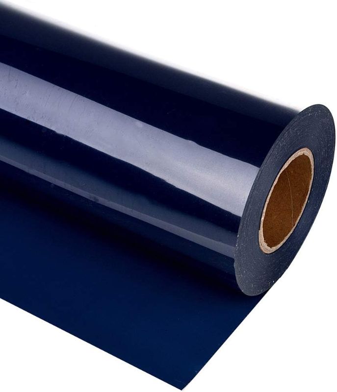 Photo 1 of guangyintong Heat Transfer Vinyl Navy Blue HTV Rolls, 12" x 10ft Navy Blue Iron on Vinyl for T Shirts, Matte Surface Navy Blue HTV Vinyl for All Cutter Machine Easy to Cut & Weed for HTV DIY Design
