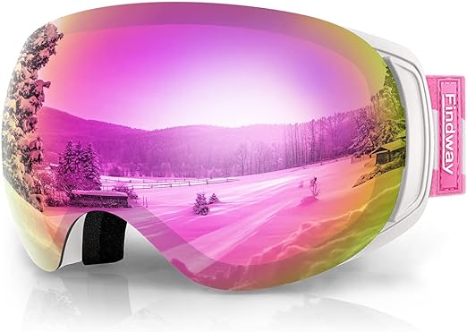Photo 1 of findway Ski Goggles OTG for Women Men Adult Youth-Over Glasses Snow Goggles-Interchangeable Lens,Anti Fog Snowboard Goggles
