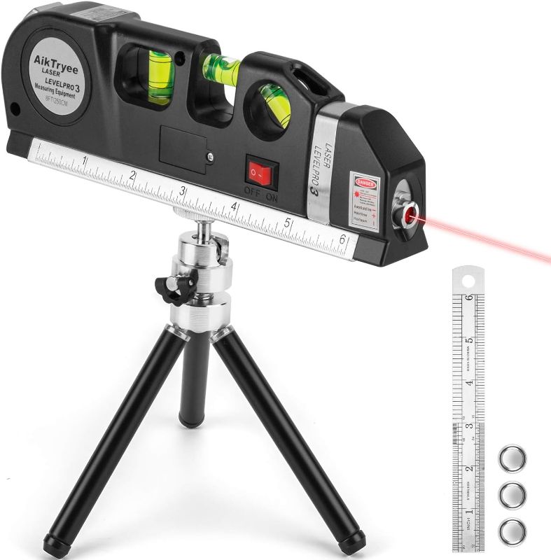 Photo 1 of Laser Level Tool Multipurpose Laser Level Line Laser Kit With triangle bracket for Picture Hanging, cabinets Walls by AikTryee
