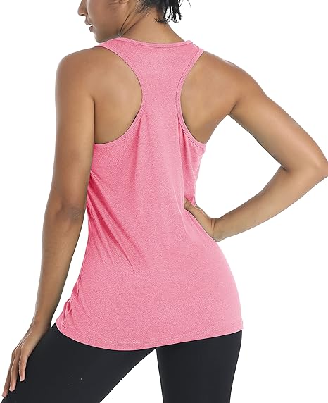 Photo 1 of (S) TACVASEN Women's Workout Tank Tops UPF 50+ Athletic Running Yoga Shirts Basic Sleeveless Racerback Gym Tees Tops- small