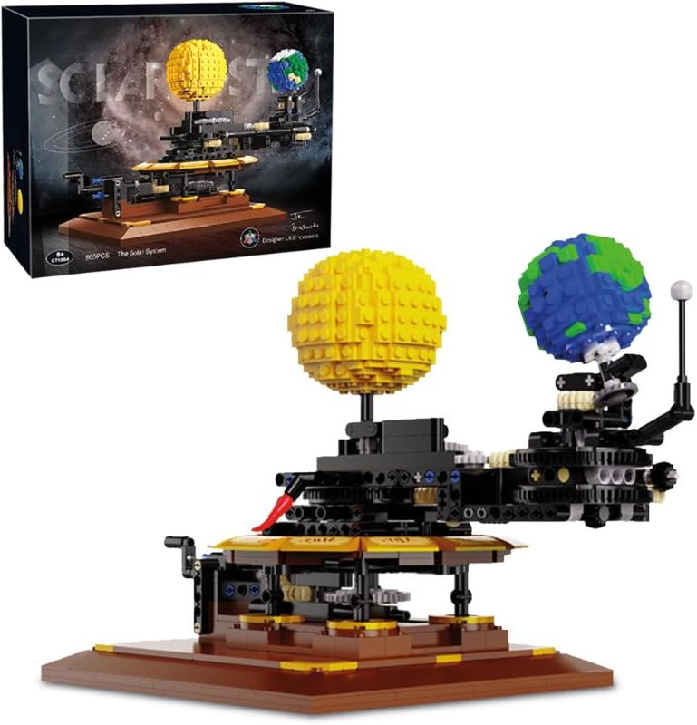 Photo 1 of MISINI Solar Systm Building Kit,865/pcs MOC CADA Master C71004W Bricks for Kids and Adults,Contains Moon Earth and Sun Orrery Model?Designer: JK Brickwords?
