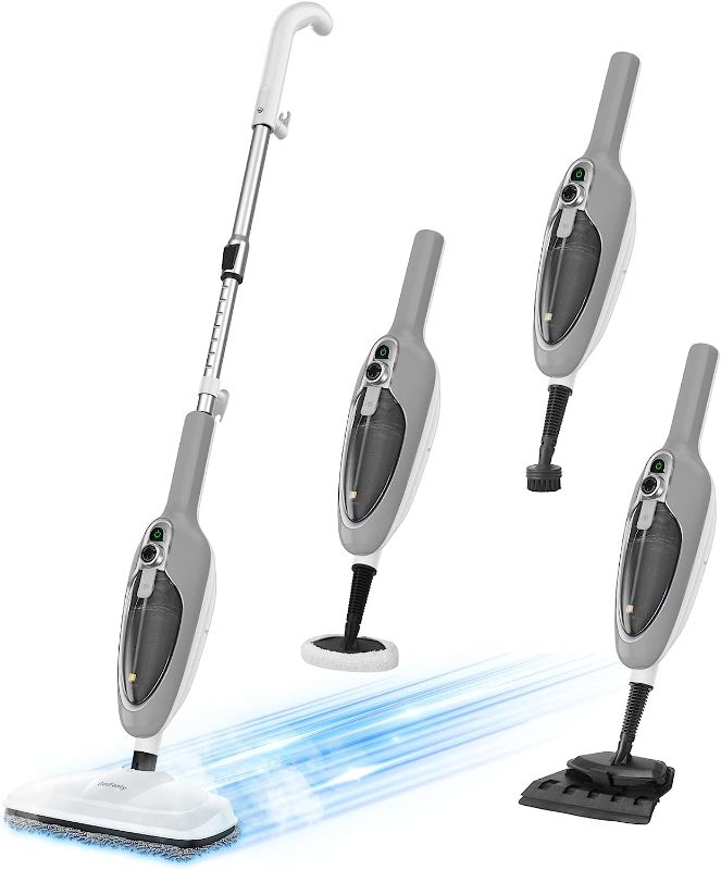 Photo 1 of Steam Mop - 10-in-1 MultiPurpose Handheld Steam Cleaner Detachable Floor Steamer for Hardwood/Tile/Laminate Floors Carpet with 11 Accessories for Whole Home Use.
