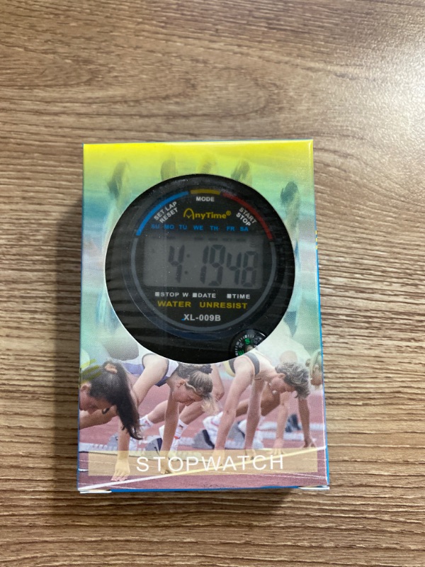 Photo 2 of Waterproof Digital Stopwatch Timer, ANTEQI Large Display Simple Stopwatch with ON/Off Function No Clock No Calendar No Alarm Silent Stopwatch for Baseball Swimming Running Training Kids Coaches
