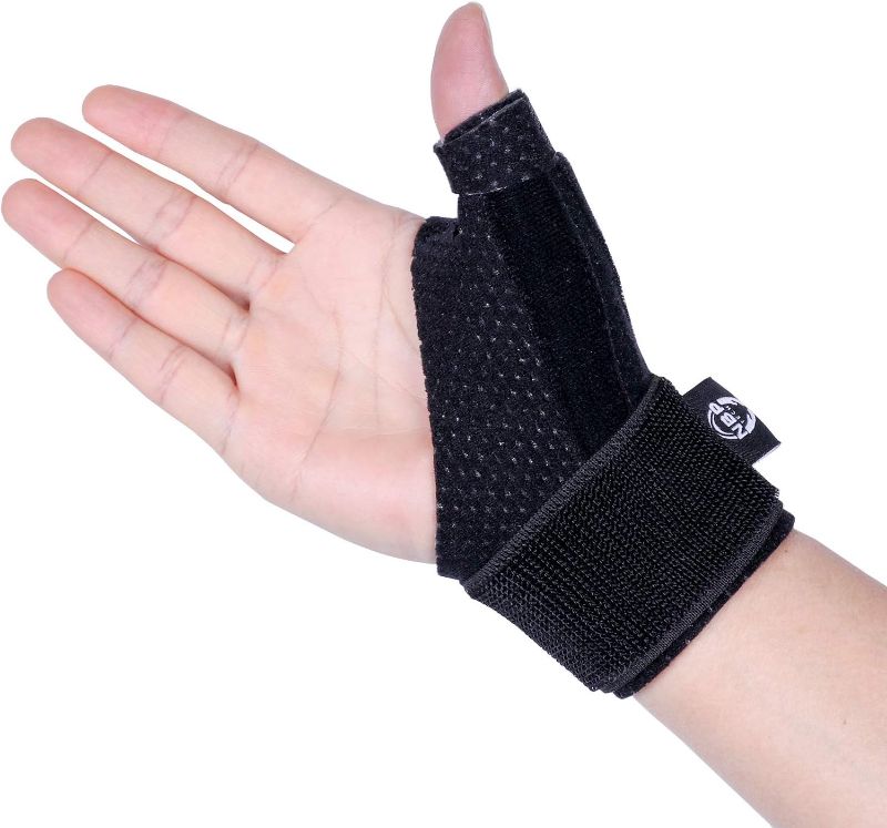 Photo 1 of Dr.Welland Reversible Thumb & Wrist Stabilizer splint for BlackBerry Thumb, Trigger Finger, Pain Relief, Arthritis, Tendonitis, Sprained and Carpal Tunnel Supporting, Lightweight and Breathable S/M
