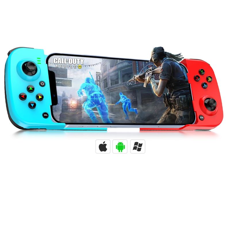 Photo 1 of arVin Wireless Gamepad Controller for iPhone iOS Android PC with Back Button, Mobile Gaming Controller for iPhone 15/14/13/12/11, iPad, MacBook, Samsung Galaxy S23/S22/S21, TCL, Tablet, CODM, Genshin
