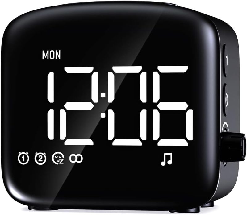 Photo 1 of Easysleep Digital Wake Up Alarm Clock with Big LED Display 27 Soothing Sounds Lound Sunrise Clock Dual 3 Alarms Memory Snooze Setting 4 Brightness for Deep Sleepers Adults Teenagers Kids
