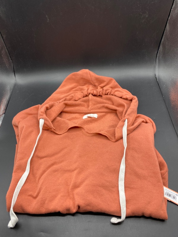 Photo 2 of {XS} Women's Fleece Lounge Sweatshirt - Colsie™ Orange