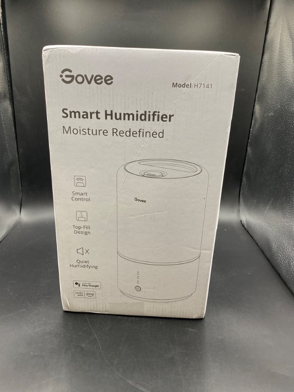 Photo 2 of GoveeLife Smart Humidifiers for Bedroom, 3L Top Fill Cool Mist Humidifiers with Essential Oil Diffuser, Humidity Control, WiFi Air Humidifier with Night Light, for Baby, Plants, Home, Work with Alexa
