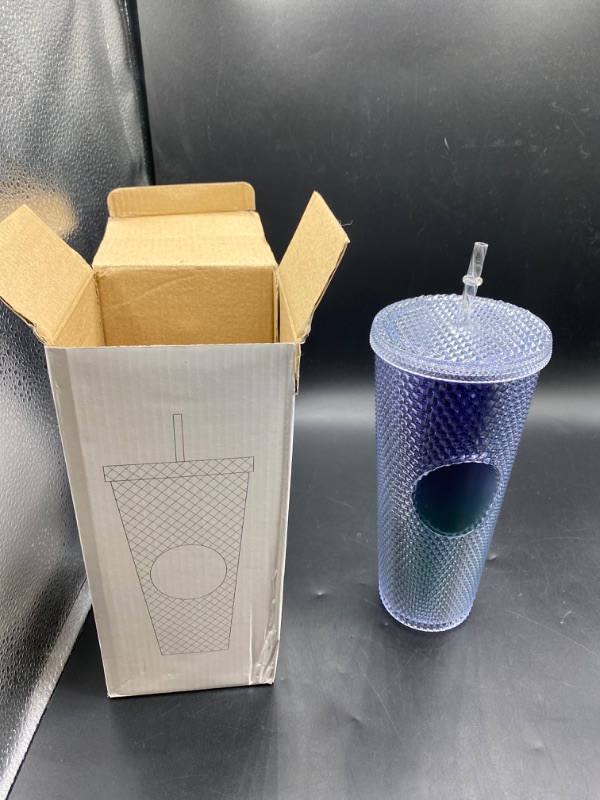 Photo 2 of 24oz Screw Top Tumbler with Straw - Double Walled Insulated Matte Black and Hours of Temperature Control - Fantastic for Gifting and Special Occasions, Hand Washing Only