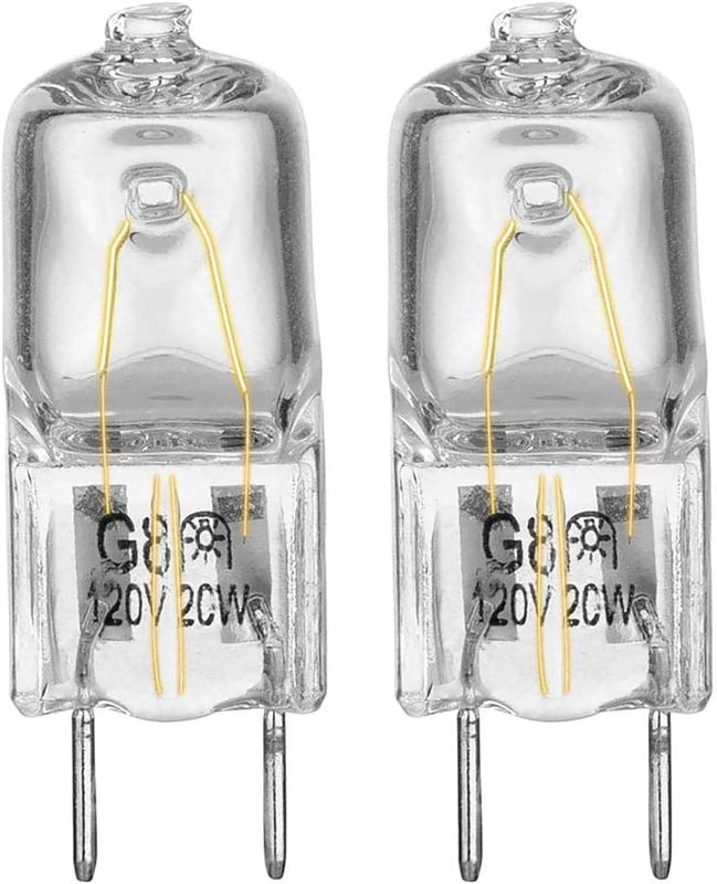 Photo 1 of Light Bulb for GE Microwave Oven - Halogen Light Bulb Fits for GE Samsung Kenmore Elite Maytag Over the Stove Range Microwave, Night Light/Stove Light Bulb for GE microwave, Replaces WB25X10019, 2Pack
