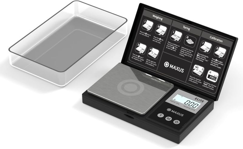 Photo 1 of MAXUS Precision Pocket Scale 200g x 0.01g, Digital Gram Scale Small Food/Jewelry Scale Ounces/Grains Scale with Backlit LCD, Great for Travel

