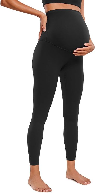 Photo 1 of {3XL} Womens Butterluxe Maternity Leggings Over The Belly 25" - Buttery Soft Workout Activewear Yoga Pregnancy Pants
