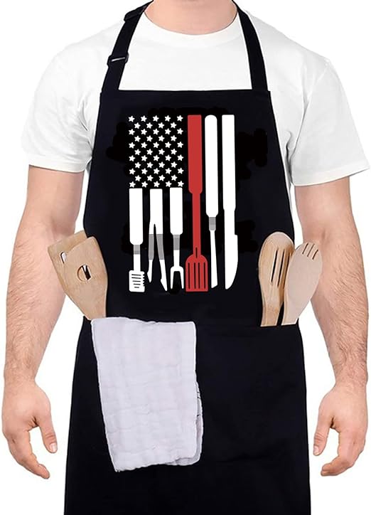 Photo 1 of Funny Apron for Men BBQ Grill Apron Men Cooking Apron BBQ Cooking Chef Apron
