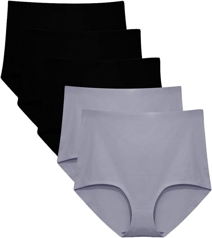Photo 1 of {M} FallSweet No Show High Waist Briefs Underwear for Women Seamless Panties Multi Pack
