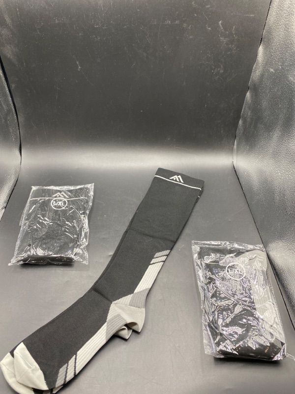 Photo 2 of {L/XL} NEWZILL Medical Compression Socks for Women & Men Circulation 20-30 mmHg, Best for Running Athletic Hiking Travel Flight Nurses

