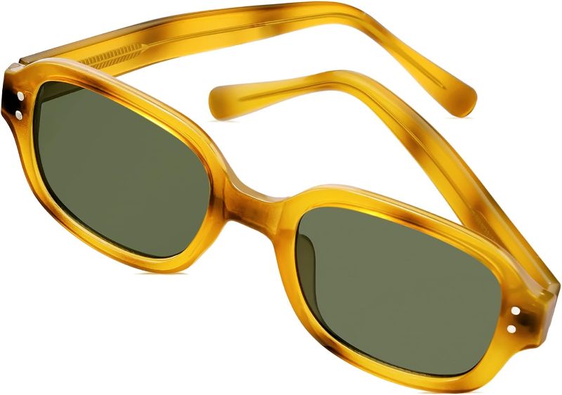 Photo 1 of SOJOS Rectangle Sunglasses for Women Vintage Trendy Outdoor Travel Sun Glasses Square Frame SJ2218
