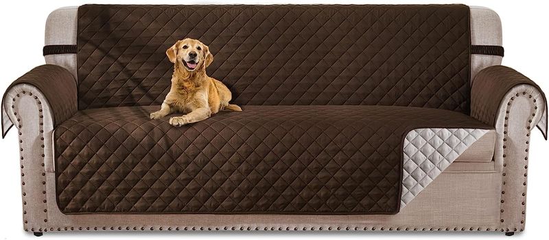 Photo 1 of HOMERILLA Couch Cover Sofa Covers Washable Couch Covers for 3 Cushion Couch Sofa Pet Friendly Couch Covers for Dogs Reversible Sofa Cover (68" Sofa, Chocolate/Beige)
