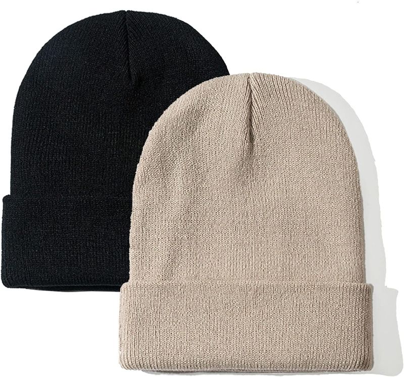 Photo 1 of NPJY Unisex Beanie for Men and Women Knit Hat Winter Beanies
