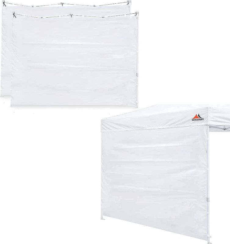 Photo 1 of SCOCANOPY Sidewalls for 10x10 Canopy Frame, 3 Pack SunWalls Only,White
