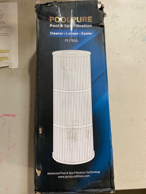 Photo 2 of POOLPURE Replacement Filter for Hayward C500, CX500-RE, PA50, Ultral-A11, PP-A11, Unicel C-7656, Filbur FC-1240, FC-0625, FC-0620, 50 sq.ft Filter Cartridge
