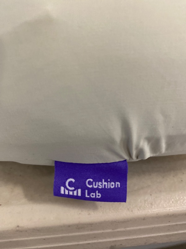 Photo 3 of Cushion Lab Deep Sleep Pillow, Patented Ergonomic Contour Design for Side & Back Sleepers, Orthopedic Cervical Shape Gently Cradles Head & Provides Neck Support & Shoulder Pain Relief - Calm Grey
