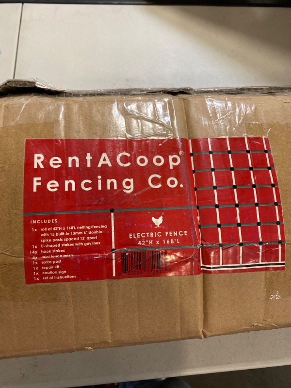 Photo 3 of RentACoop Poultry Netting Electric Fence - Electric Poultry Enclosure for Chickens, Ducks, Turkeys - Suitable for 4 Week Old Chickens/Older and Adult Poultry - Energizer Not Included - 168' L x 42" H
