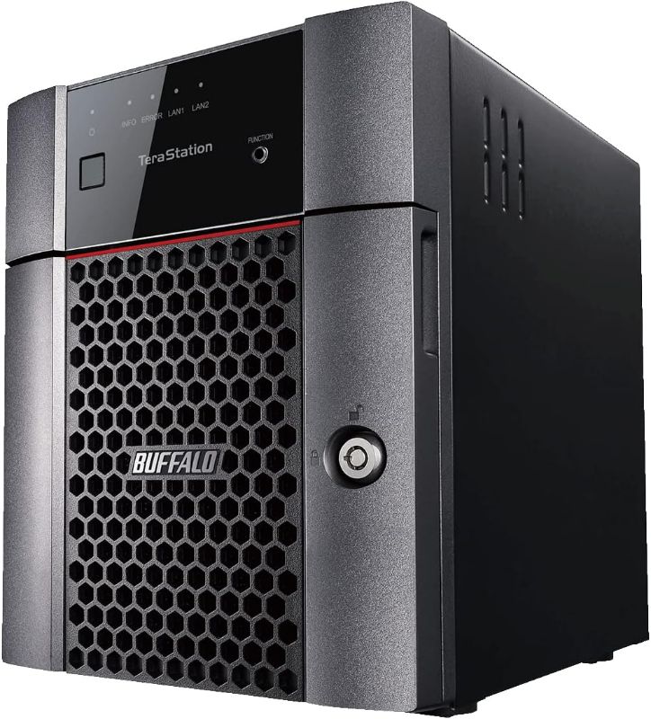 Photo 1 of BUFFALO TeraStation Essentials 4-Bay Desktop NAS 16TB (4x4TB) with HDD Hard Drives Included 2.5GBE / Computer Network Attached Storage/Private Cloud/NAS Storage/Network Storage/File Server