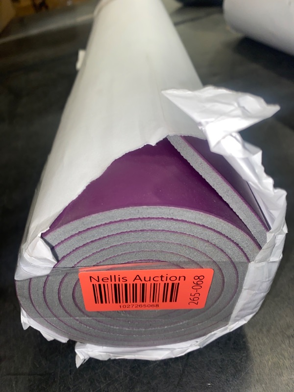 Photo 3 of Gaiam Yoga Mat - Premium 5mm Dry-Grip Thick Non Slip Exercise & Fitness Mat for Hot Yoga, Pilates & Floor Workouts (68" or 78"L x 24" or 26"W x 5mm) Purple