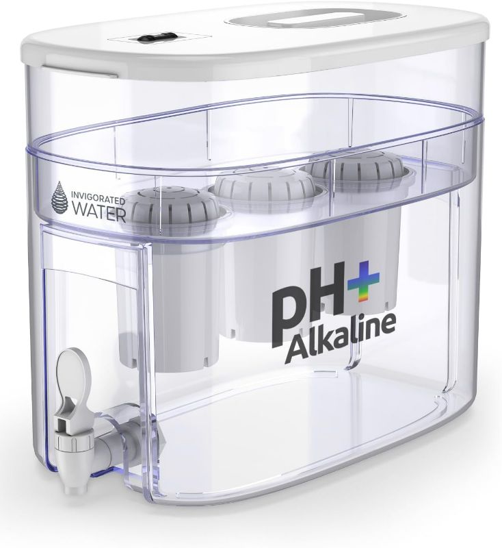 Photo 1 of Invigorated Alkaline Water Machine - Countertop Filter Dispenser for Home/Office - 300 Gallon Capacity - 3 pH001 Filters - 3.3 gal
