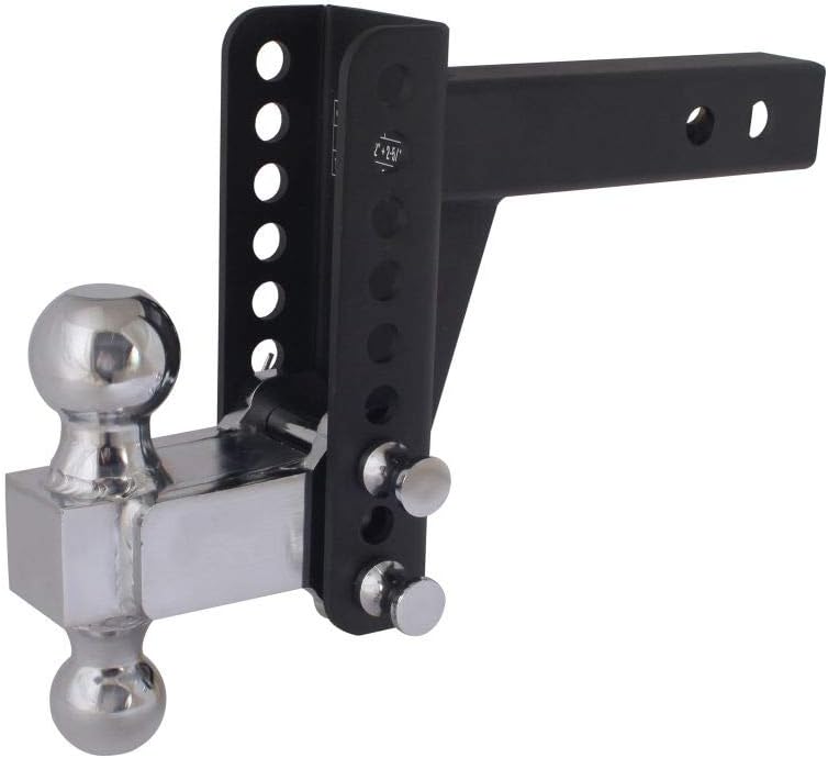 Photo 1 of 14,000 lbs. Capacity | 0-6" Drop | Reversible 2" and 2.5/16" Ball Drop Hitch | Adjustable | High Grade Steel | Rust Resistant | Blackout by Trailer Valet
