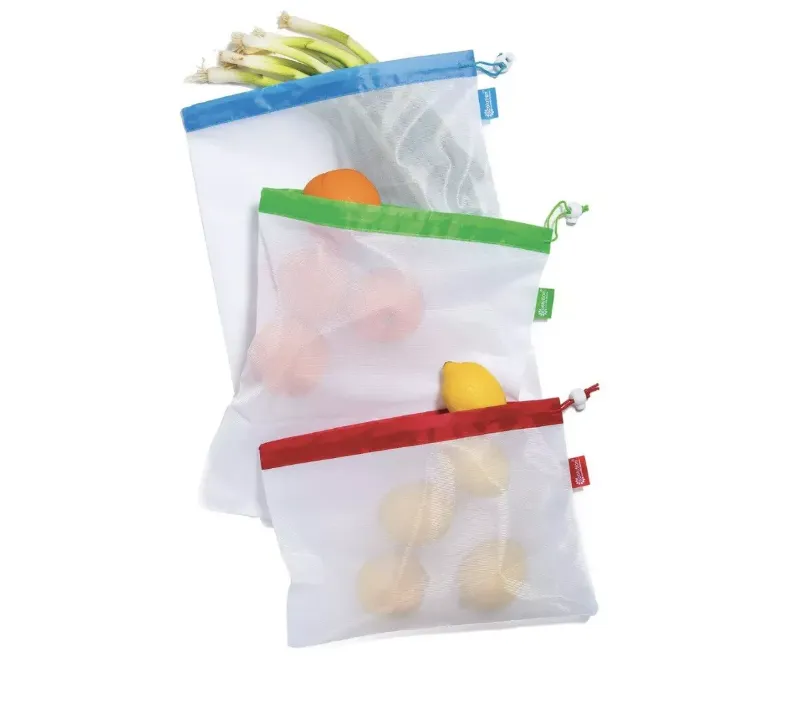 Photo 1 of 2 Pack Gia’s Kitchen Reusable Produce Bags Set of 3 Each a Different Size