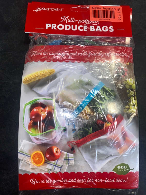 Photo 3 of 2 Pack Gia’s Kitchen Reusable Produce Bags Set of 3 Each a Different Size