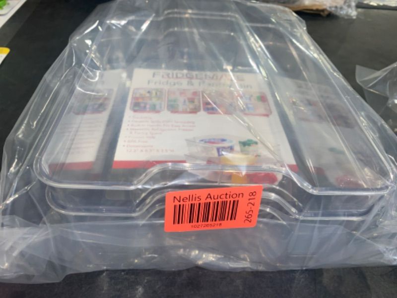 Photo 3 of 2 Pack Fridge Storage Bin, 12.25 x 8.25 inches, Clear, 8.25 x 12.25
